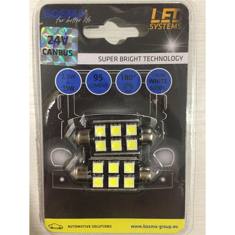 Kit LED Festoon 24v - 10,29 € 