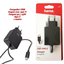 Cargador hama tipo C 220v - Tienda