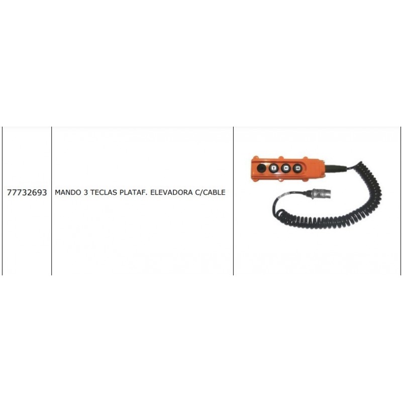 Mando para elevador con cable 3 teclas - 151,25 € 