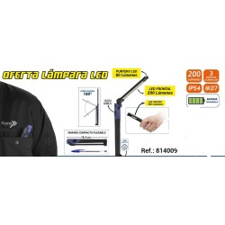 Linterna de bolsillo led 4 posiciones con cargador