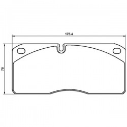 Kit pastillas de freno traseras iveco