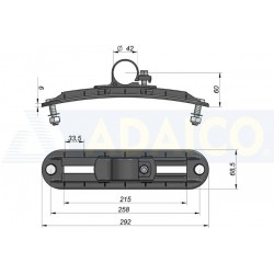 PACK 12 Soportes guardabarros tubo nylon