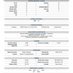 Televisión Smart tv para camión 19,5" enchufe a mechero 12v