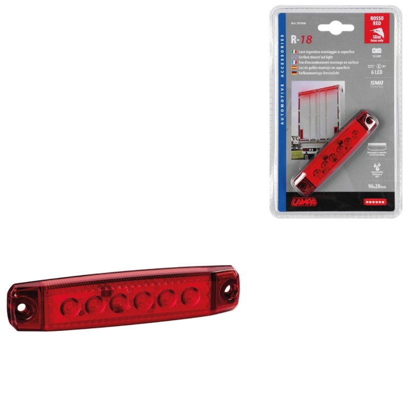 Galibo rojo LAMPA led 12/24v - 9,44 € 