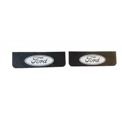 Faldillas delanteras decorativas FORD negro y blanco