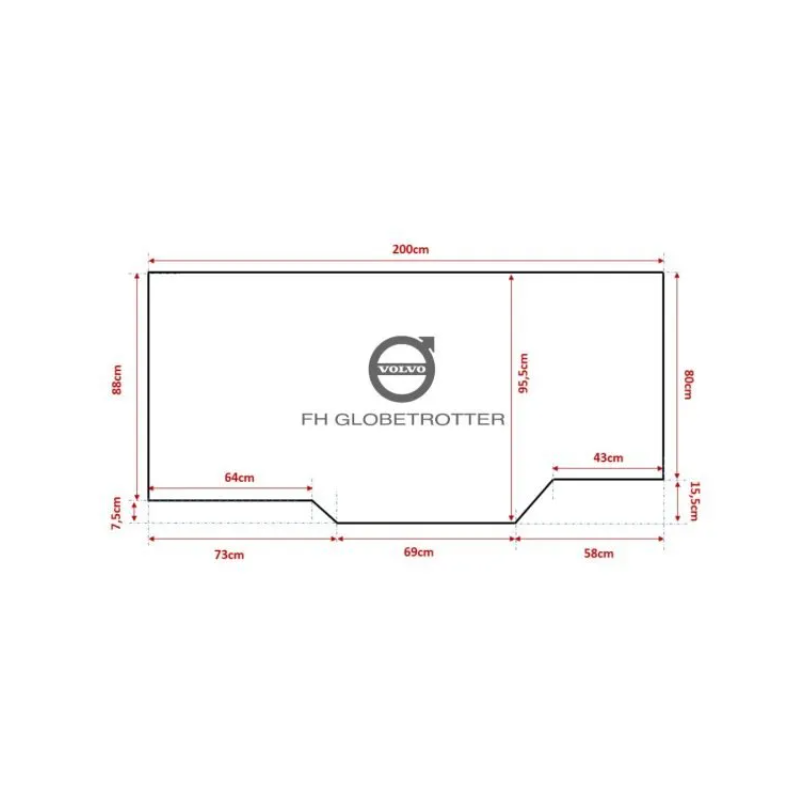 Colchón para camión a medida Volvo cabina Globetrotter - 210,54 €