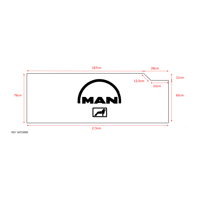Colchón a medida para camión MAN TGX MIT ECKE - 206,91 €
