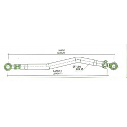 Barra de dirección larga volvo fh12 fm12 fm9 fh16 1818mm