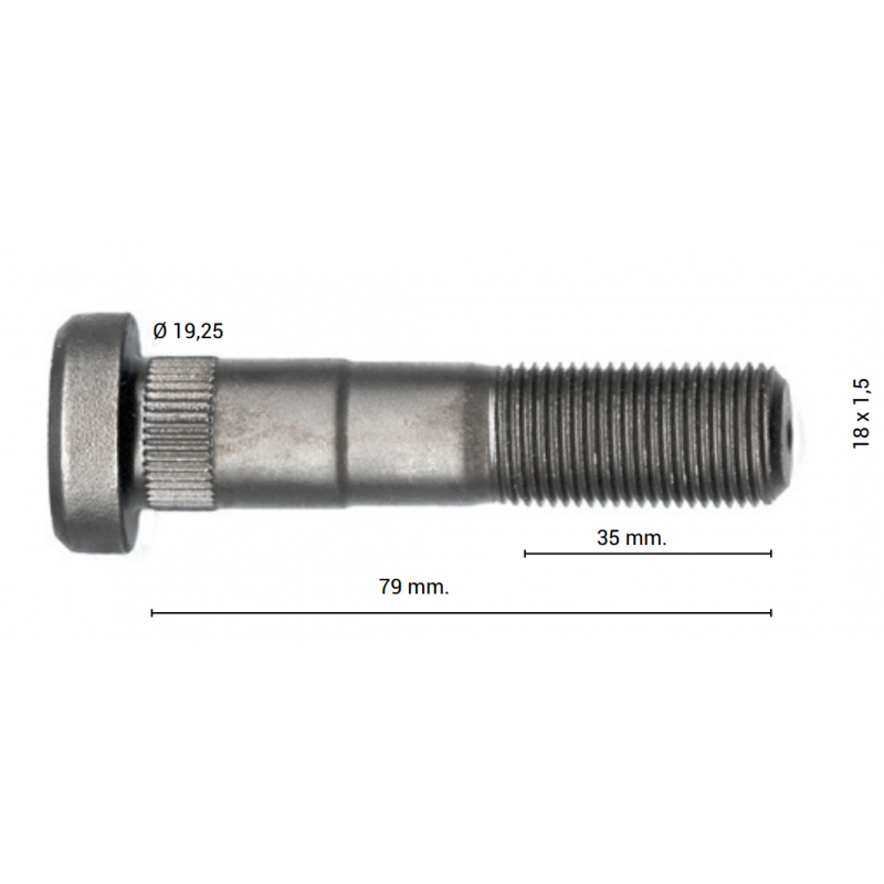 Perno de rueda saf 79mm - 5,90 € 