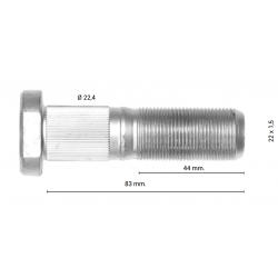 Perno rueda saf 83/93mm dracomet