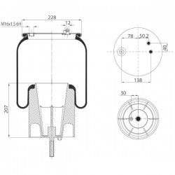 Fuelle chasis delantero trasero SCANIA R moderno