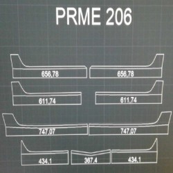 Inoxidable frontal parrilla Mercedes MP4 MP5 cabina estrecha