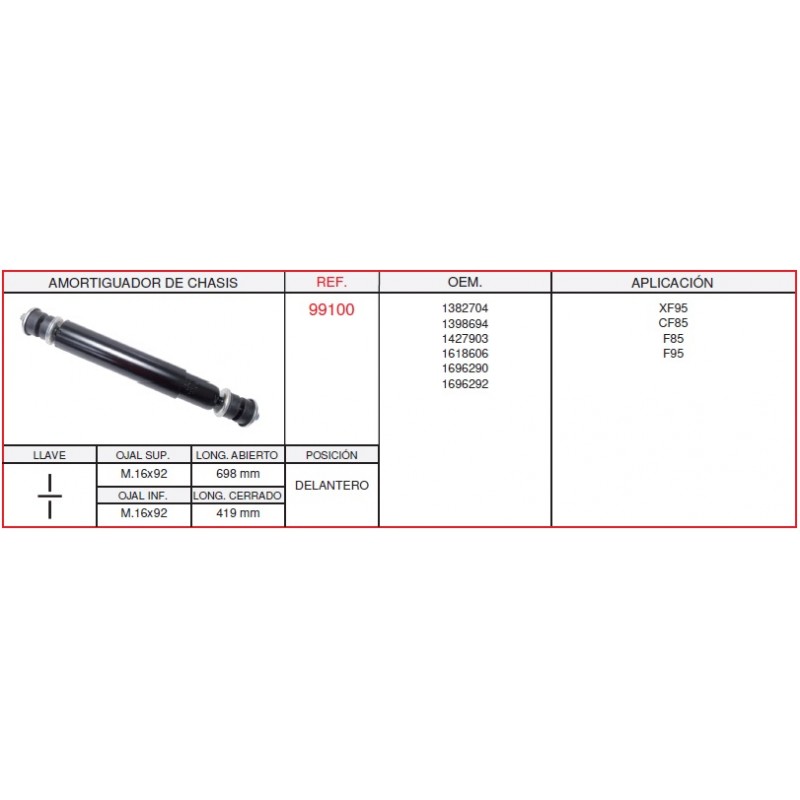 Amortiguador delantero DAF XF 106 - 114,95 €