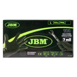 Caja de guantes nitrilo color negro talla L