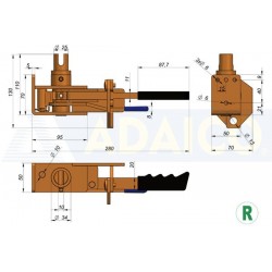 Tensor lona 280x50x110mm varios modelos