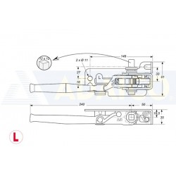 Tensor de lona acero galvanizado dacromet 12x12