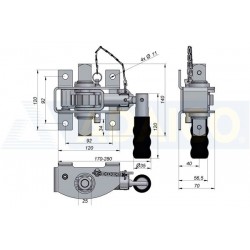 Tensor lona articulado con mango telescópico