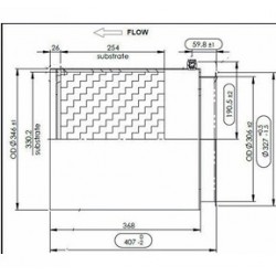 Filtro de particulas para camión iveco modelo euro6 stralis, con abrazaderas