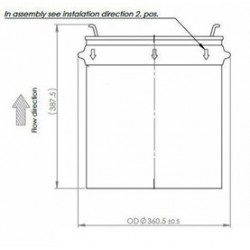 Filtro de particulas para camión volvo euro6 fh4-fm4, con abrazaderas