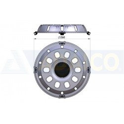 Tapacubos delanteros 22.5" inox 2 unidades