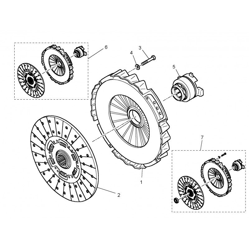 Kit de embrague completo 3 piezas Renault Kerax - 707,85 € 