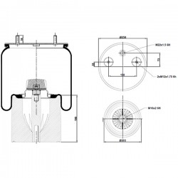 Fuelle neumático para eje...